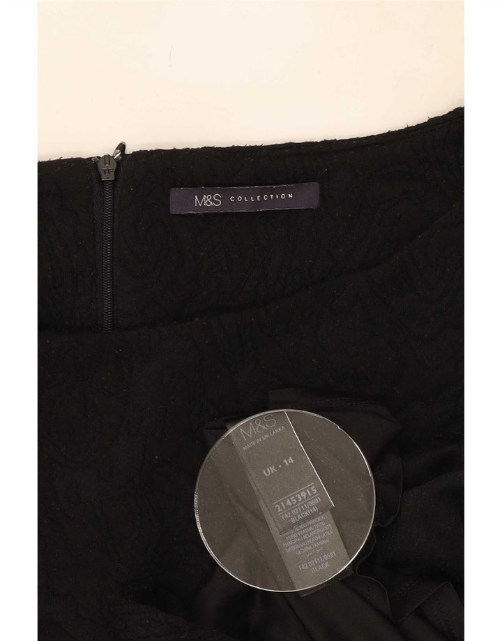 Marks & Spencer Vestido tubo para mujer UK 44 Mediano Negro Paisley Poliéster