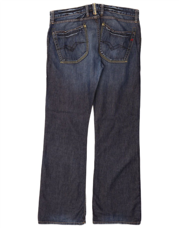 REPLAY Vaqueros Bootcut para Hombre W36 L34 Algodón Azul Marino
