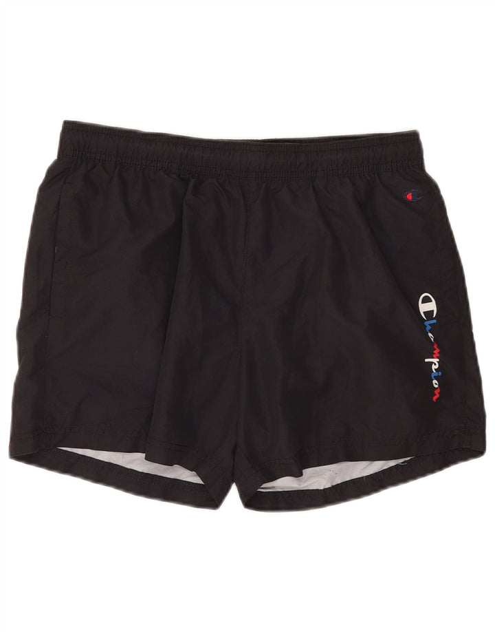 Champion Bañador con gráfico para hombre, talla pequeña, negro