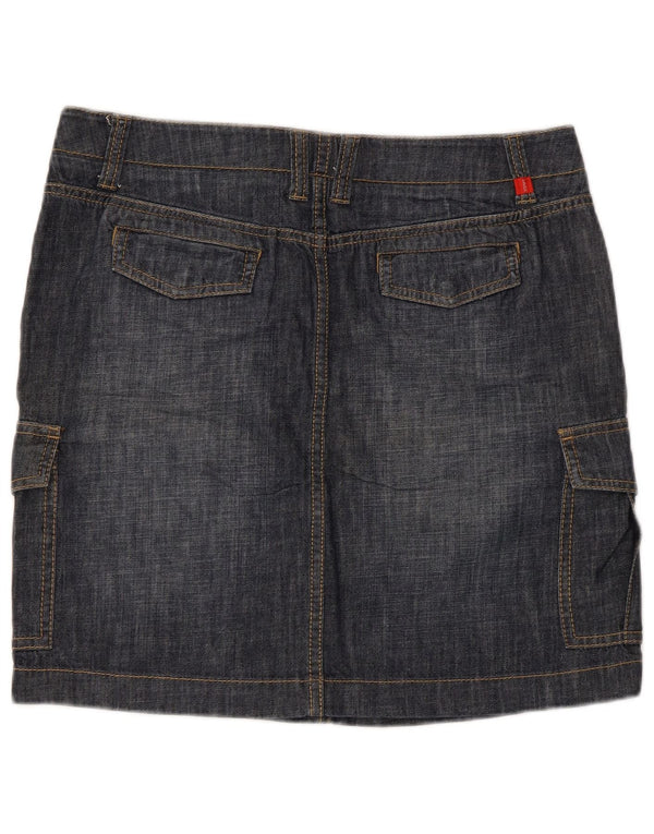 Esprit Falda cargo vaquera para mujer UK 40 Large W34 Algodón azul marino