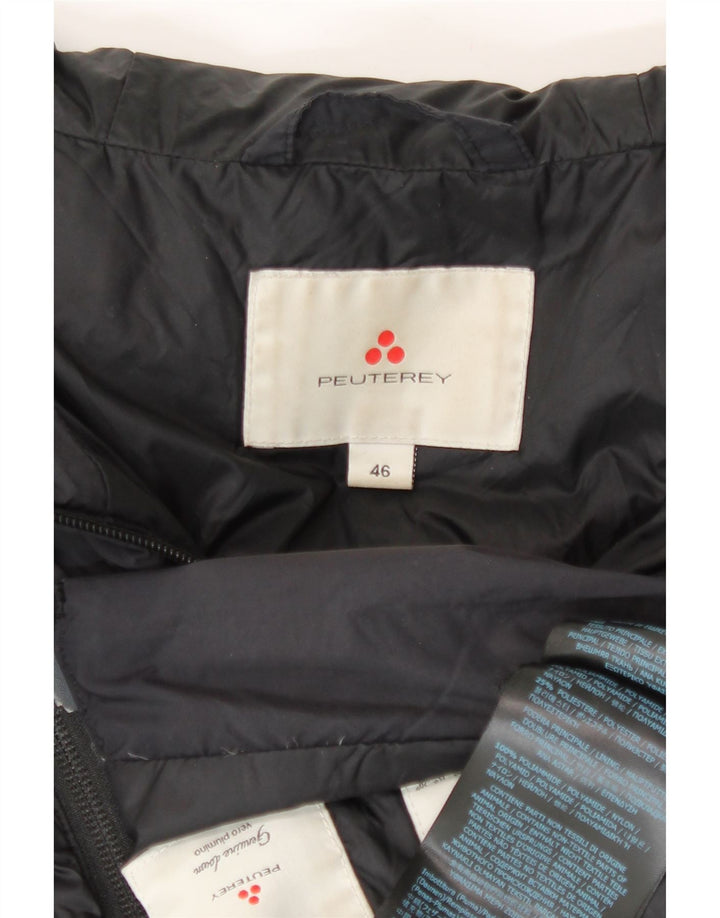 PEUTEREY Chaqueta acolchada con capucha para mujer IT 46 Large Poliamida negra