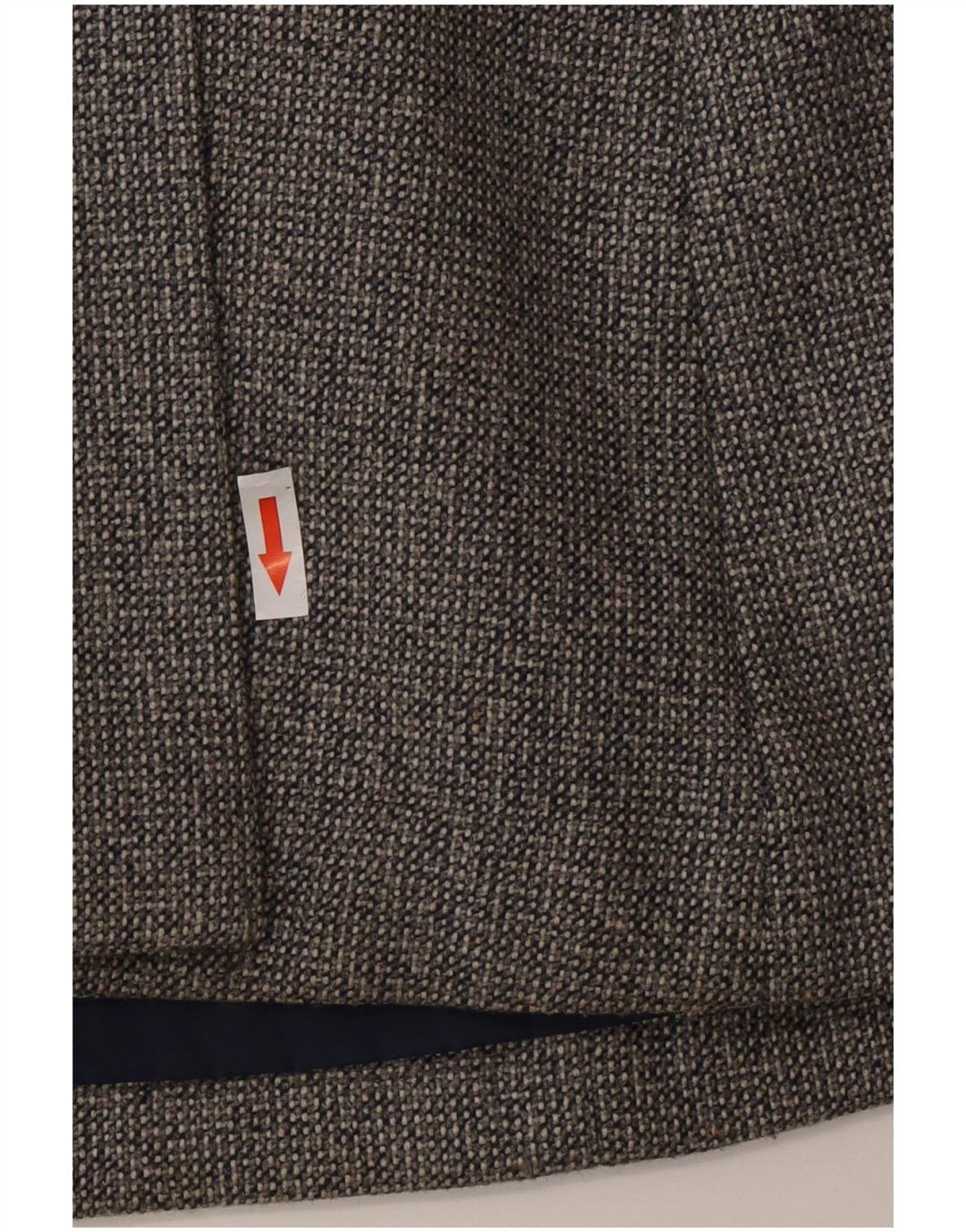 Vintage mujer doble pecho abrigo Reino Unido 10 pequeña lana gris
