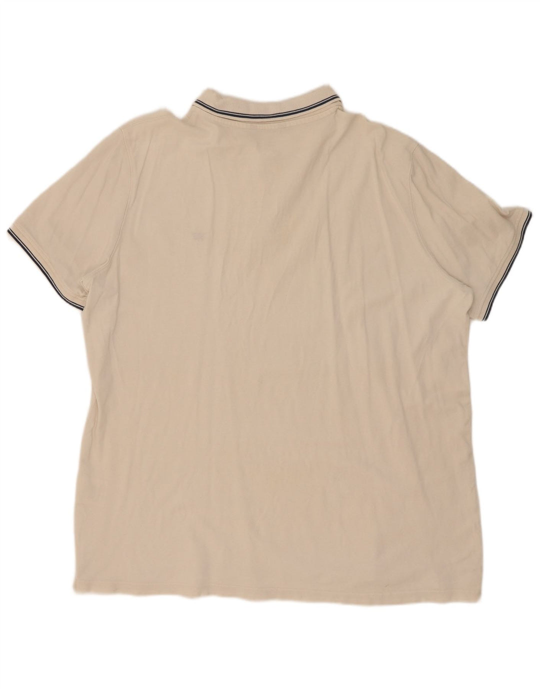 Polo Carrera para hombre 2XL Algodón a rayas blancas
