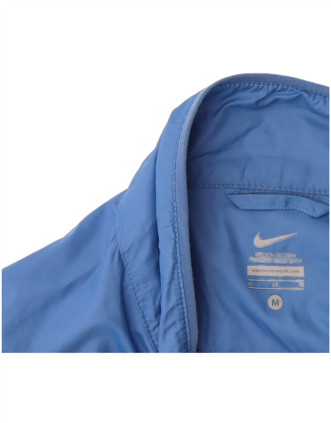 Chaqueta impermeable Nike para hombre ES 38 Azul medio Nylon con bloques de color