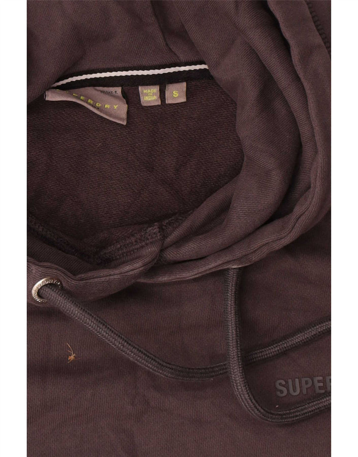 Superdry Jersey con capucha para hombre, talla pequeña, algodón gris