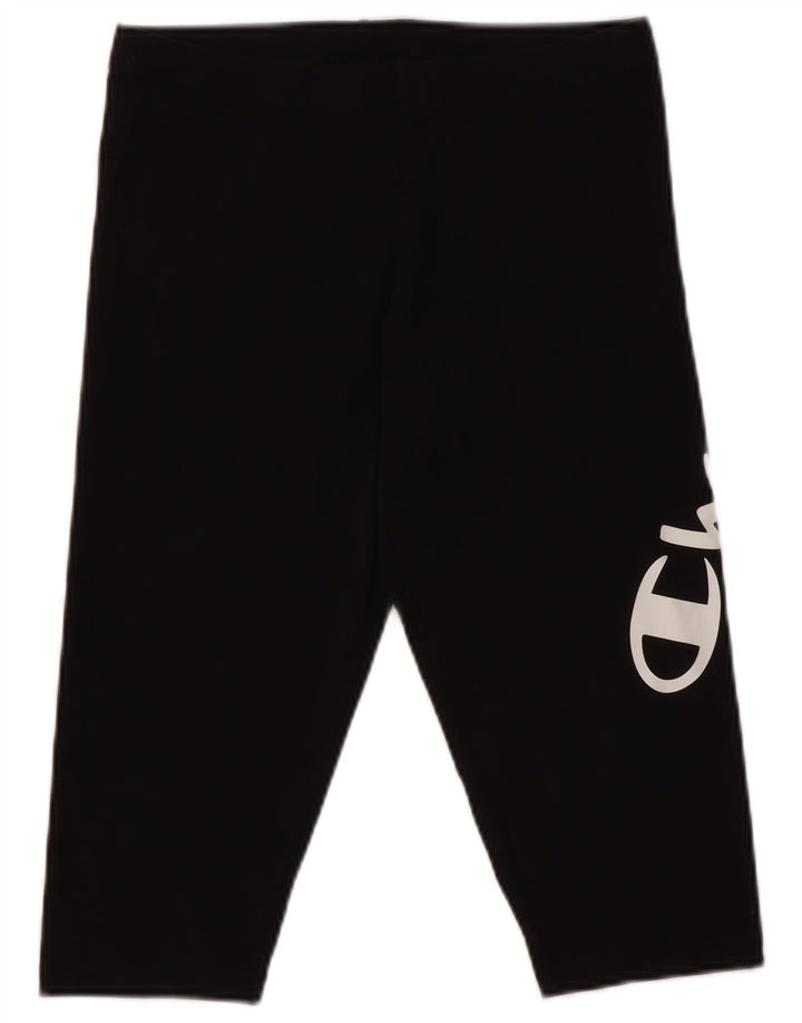 Champion Leggings Capri Gráficos para Mujer Reino Unido 10 Pequeño Negro