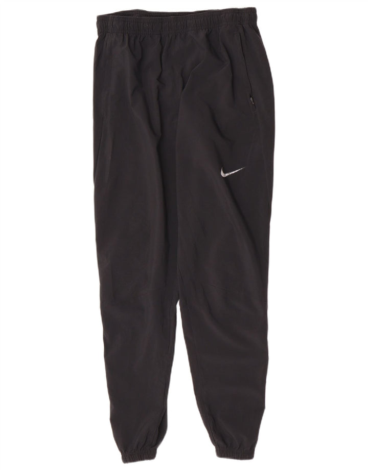Nike Mujer Chándal Pantalones Joggers UK 10 Pequeño Negro Poliéster