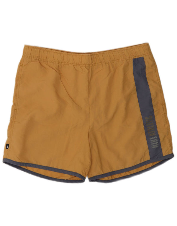 Nike Boys Graphic Sport Shorts 13-14 Years XL Yellow Colourblock Nylon