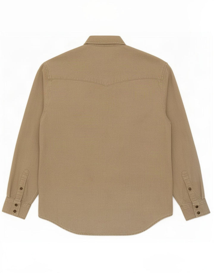 Camisa De Pana De Algodón Beige Medio Lee Hombre