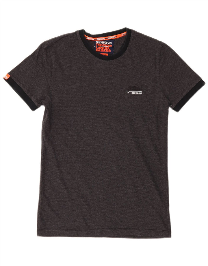 Superdry Hombre Camiseta Top Small Gris Algodón