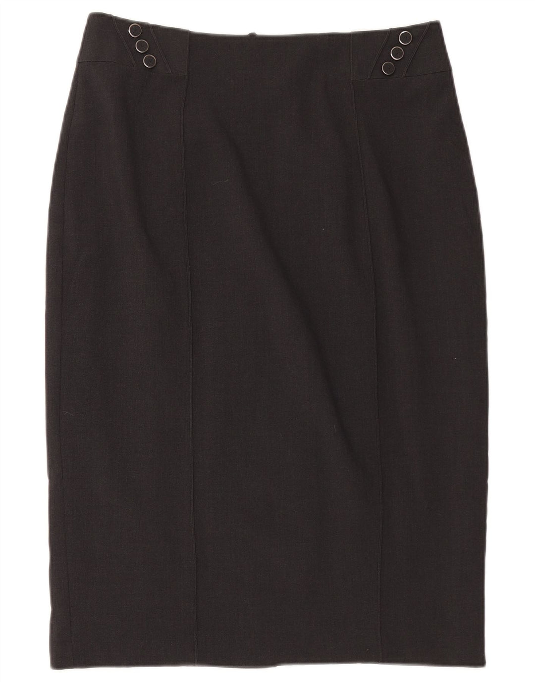 MARKS & SPENCER Womens Straight Skirt UK 14 Large W32  Grey Polyester