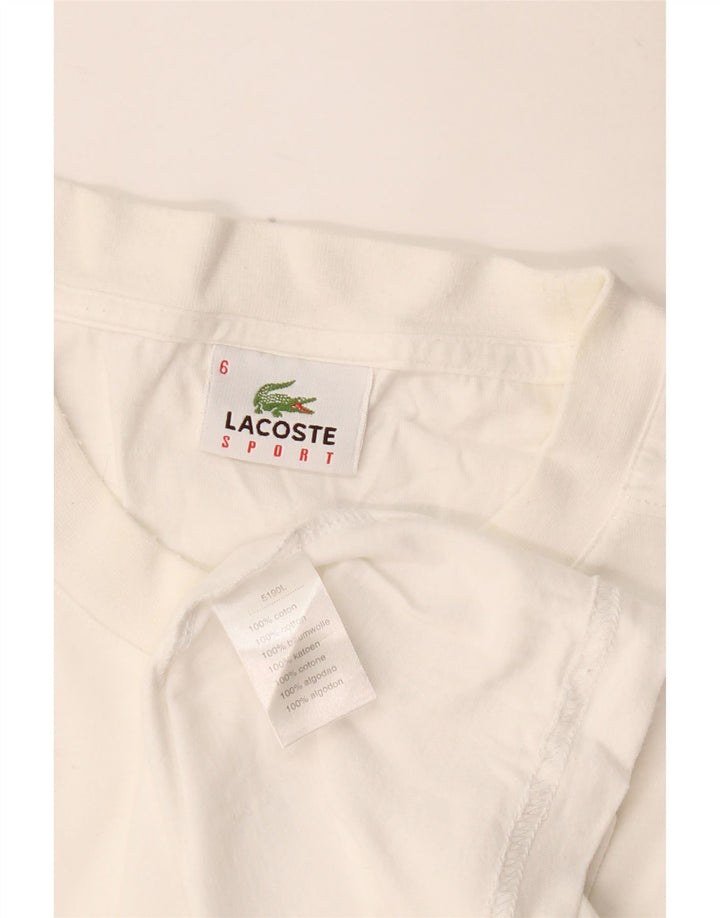 LACOSTE Camiseta Hombre Talla Superior 6 XL Algodón Blanco