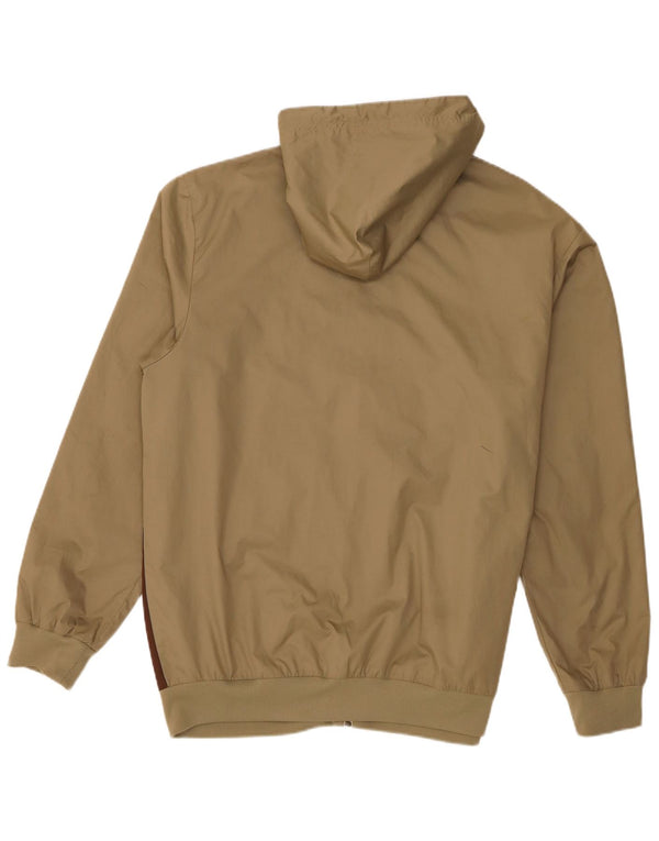 Adidas Hombre Chaqueta De Chándal Con Capucha Grande Caqui Colorblock Poliéster