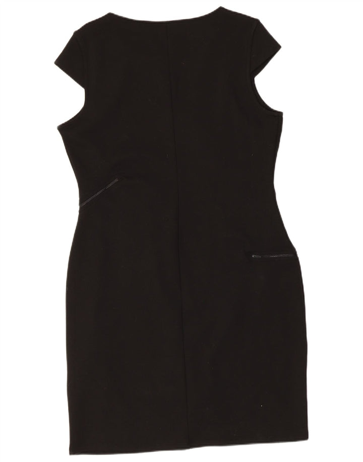 Desigual Vestido tubo gráfico para mujer UK 40 XL Poliéster geométrico negro