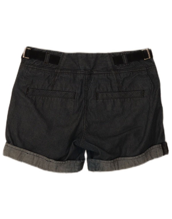 Diesel Pantalones Cortos Chinos Pegged W28 De Algodón A Rayas Azul Marino Medio Para Mujer