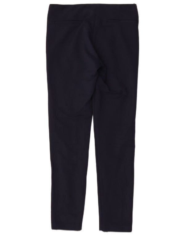 Zara Mujer Pantalones Casual Slim XS W24 L27 Azul Marino