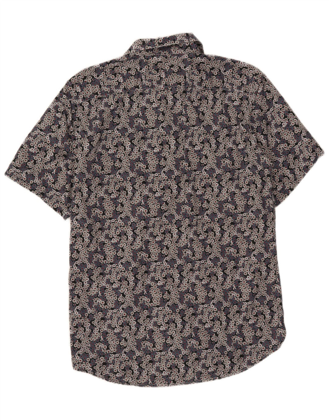 BENETTON Camisa Manga Corta Hombre Mediana Algodón Floral Multicolor
