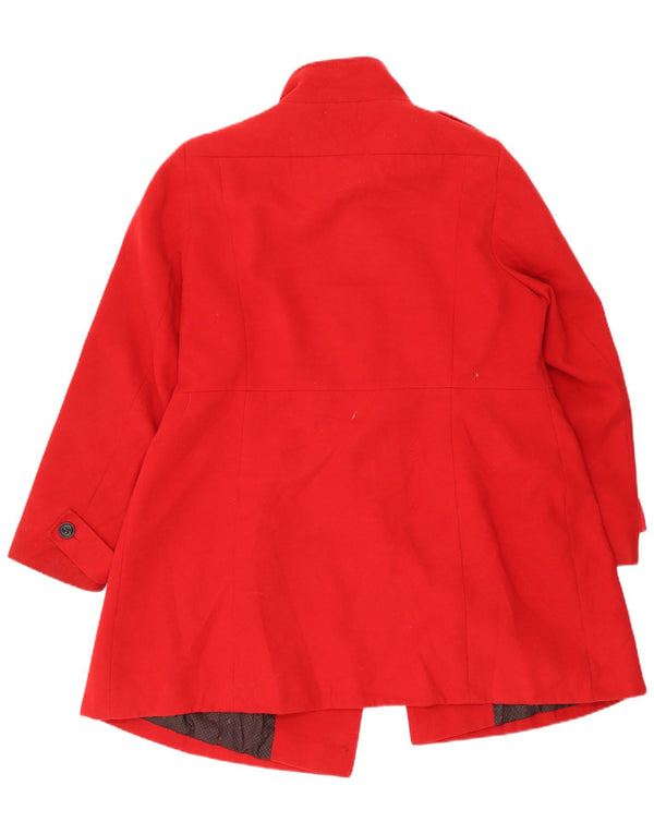Marks & Spencer Abrigo militar de doble botonadura para mujer UK 20 2XL Rojo
