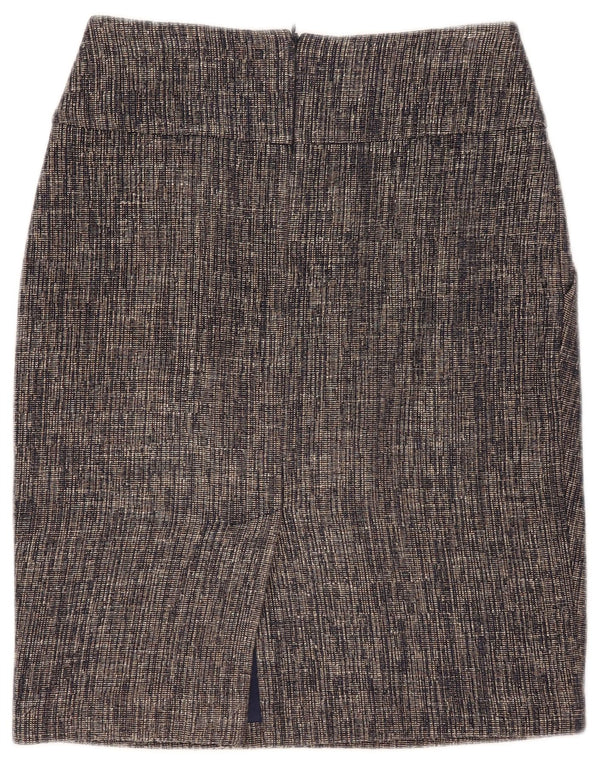 Hobbs Falda lápiz para mujer UK 8 Small W28 Viscosa moteada azul marino