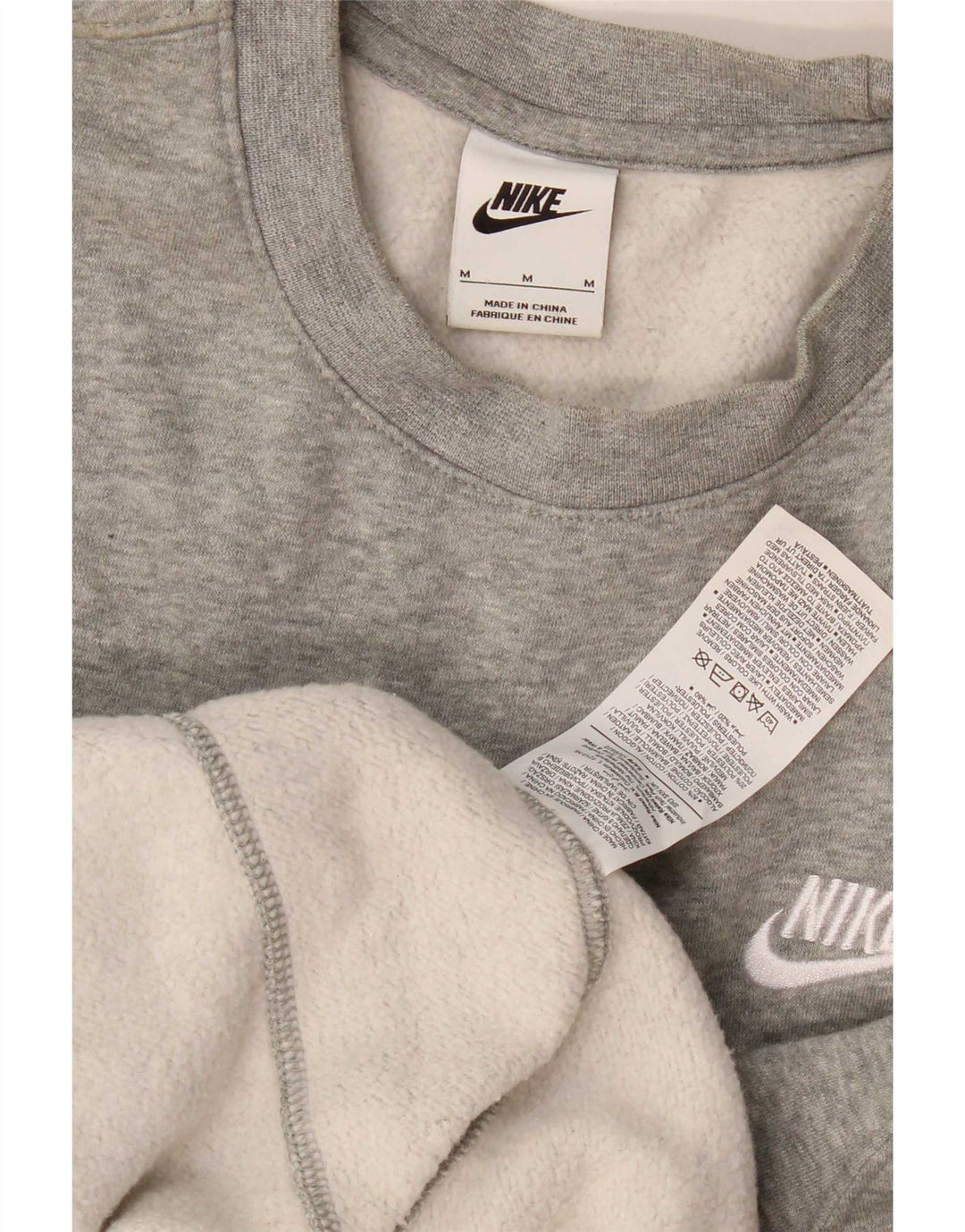 Sudadera Nike Hombre Jumper Gris Medio Algodón