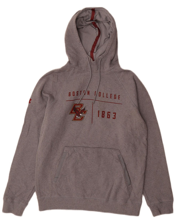 Under Armour Hombre Boston College Graphic Loose Fit Sudadera con Capucha Jersey Pequeño Gris
