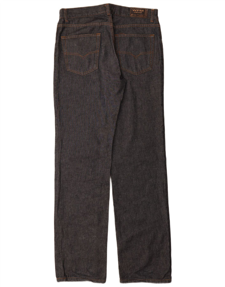 WAMPUM Vaqueros rectos para hombre IT 48 Medium W33 L35 Algodón azul marino