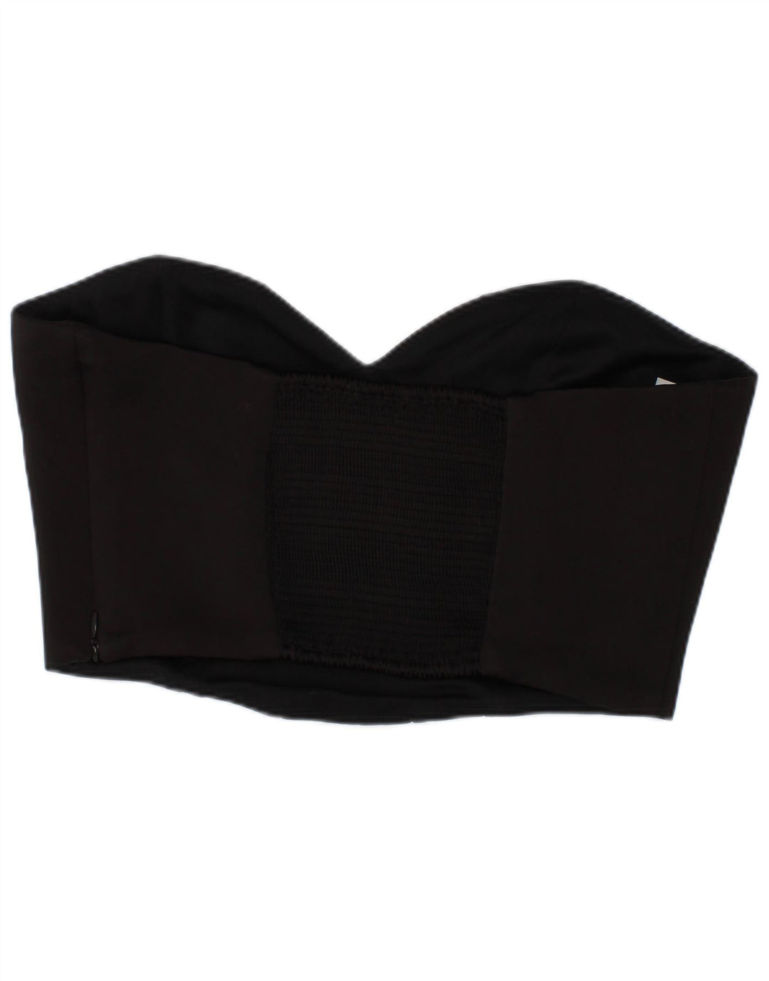 Zara Mujer Crop Corset Top Medio Negro Poliéster