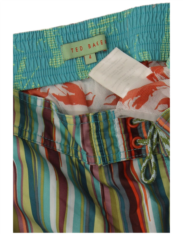 Ted Baker - Bañador para hombre, talla 4, grande, multicolor, a rayas