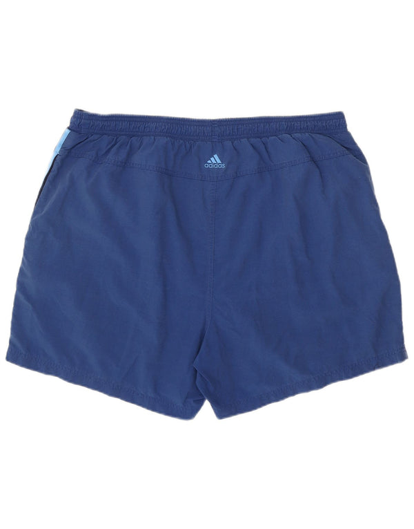 ADIDAS Pantalones cortos deportivos gráficos para hombre 2XL Azul Colorblock Poliamida