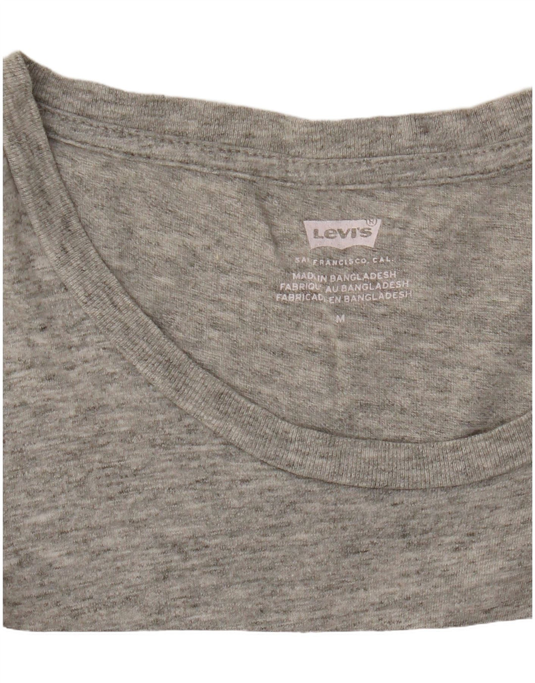 LEVI'S Camiseta gráfica para mujer Top UK 42 Gris medio moteado