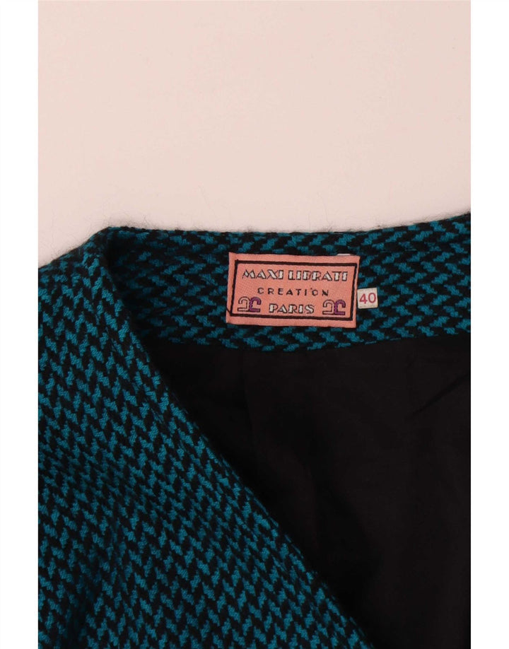 Maxi Librati Chaqueta tipo blazer de 3 botones para mujer EU 40 Azul medio en espiga