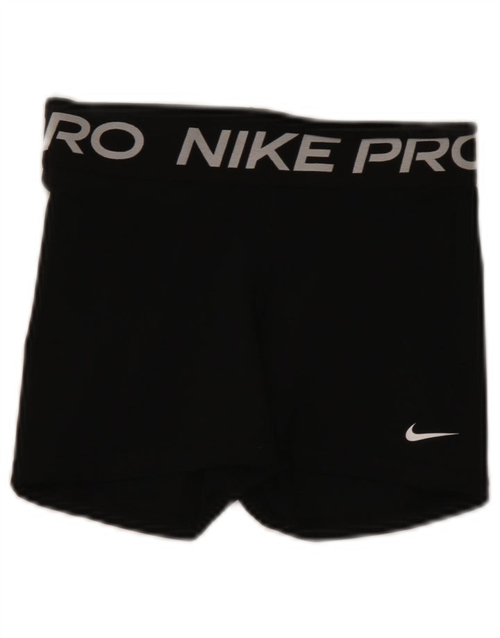 Nike Dri Fit Graphic - Pantalones cortos deportivos para mujer, talla 8, poliéster, color negro