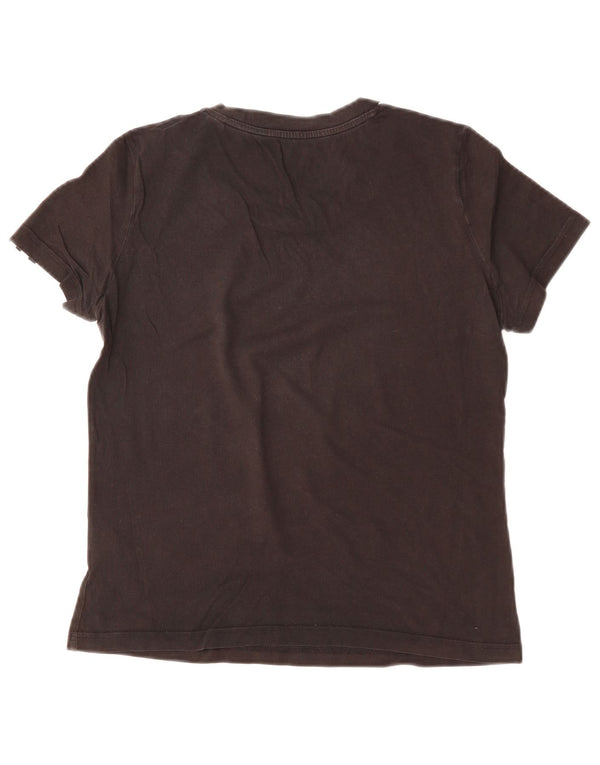 ADIDAS Camiseta Mujer Top UK 12/14 Mediano Negro Algodón