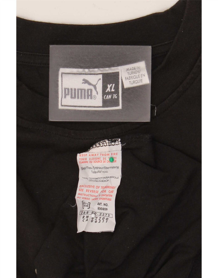Puma Hombre Gráfico Top Manga Larga XL Algodón Negro