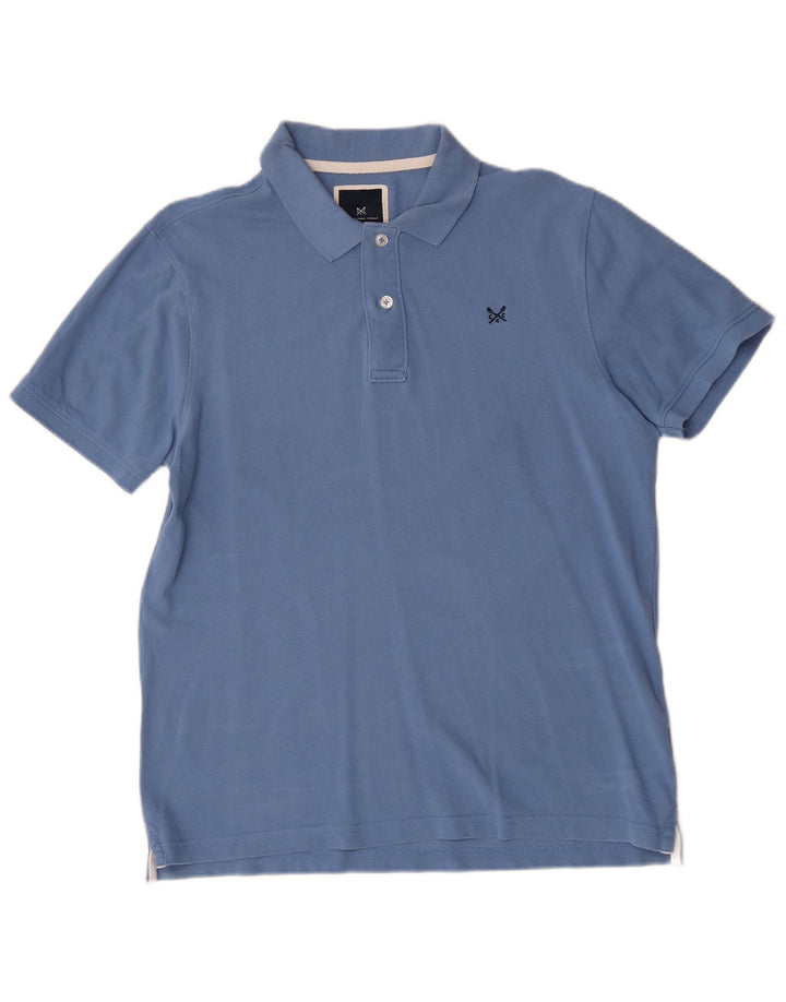 Crew Clothing Polo para hombre de algodón azul grande