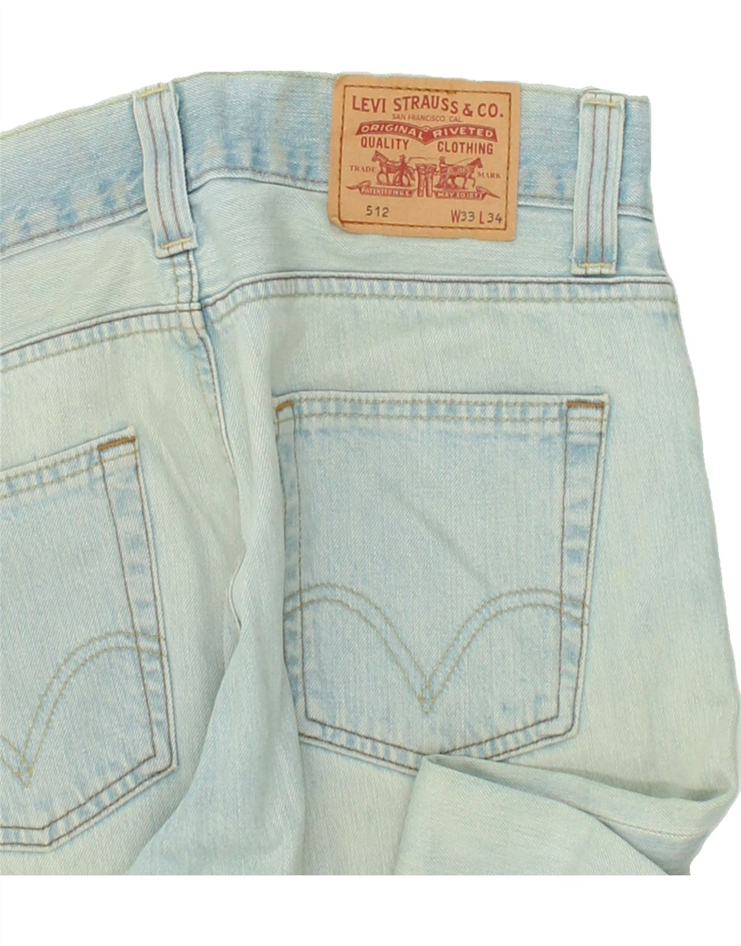 LEVI'S Vaqueros Bootcut 512 para hombre W33 L34 Algodón azul