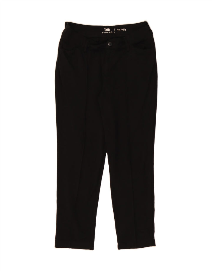 LEE Womens Slim Casual Trousers US 8 Medium W28 L27 Black Rayon Vintage Lee and Second-Hand Lee from Messina Hembry 