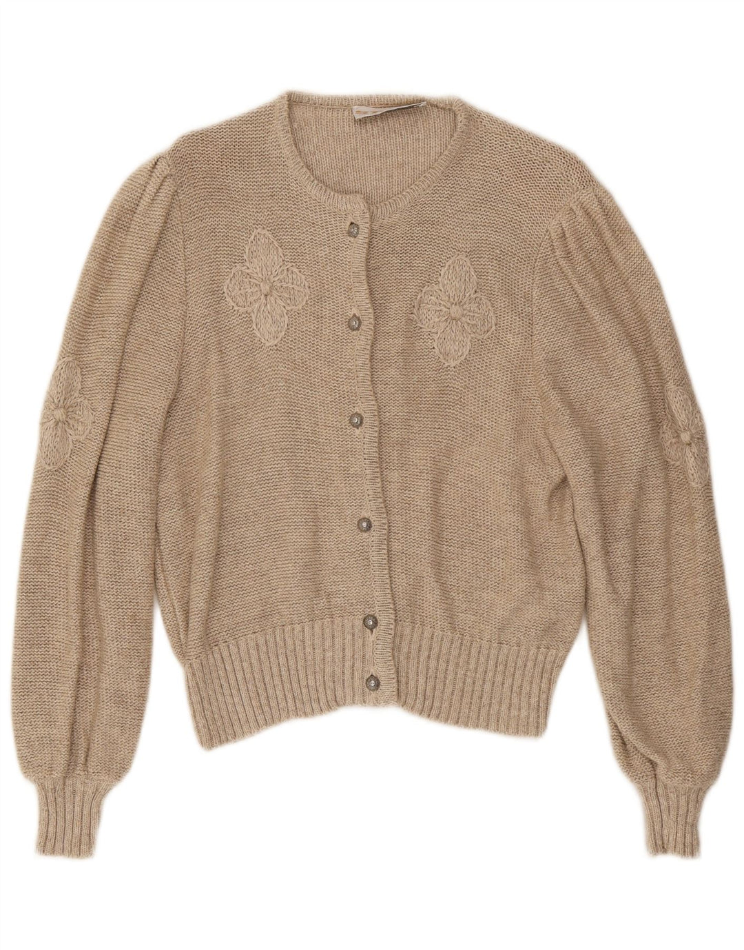 Stapf - Cárdigan para mujer, talla 40, color beige medio, floral