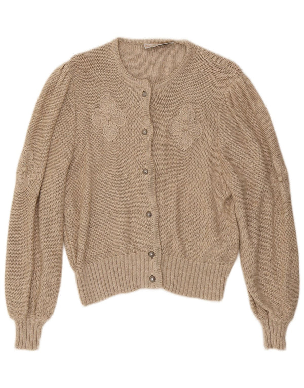 Stapf - Cárdigan para mujer, talla 40, color beige medio, floral