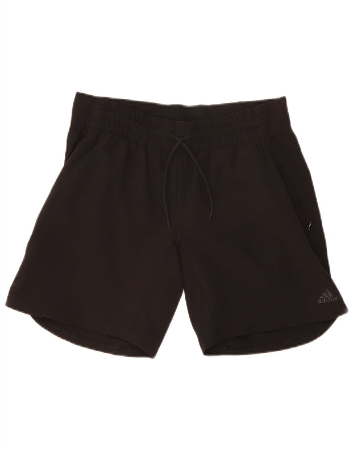 Adidas Mujer Climalite Sport Shorts UK 10 Pequeño Poliéster Negro