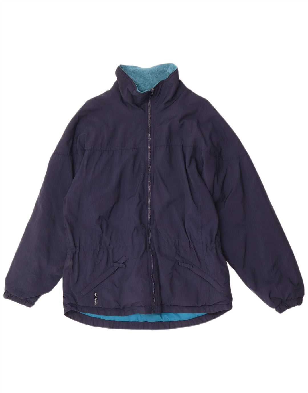 Columbia Chaqueta cortavientos holgada para mujer UK 44 Azul marino mediano
