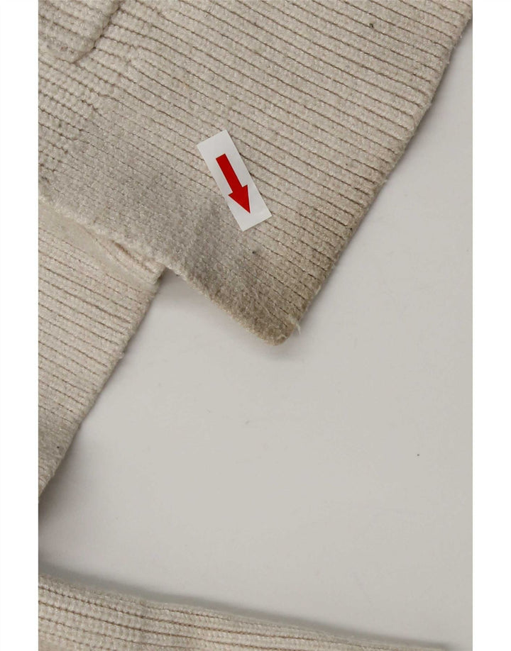 Zara Mujer Suéter Cárdigan Extragrande UK 10 Small Viscosa Blanca