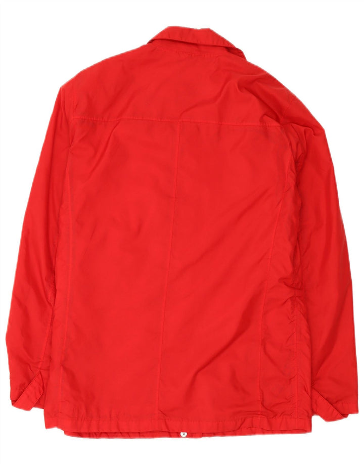 Armani Jeans Chaqueta cortavientos para mujer UK 12 Medium Red Polyamide