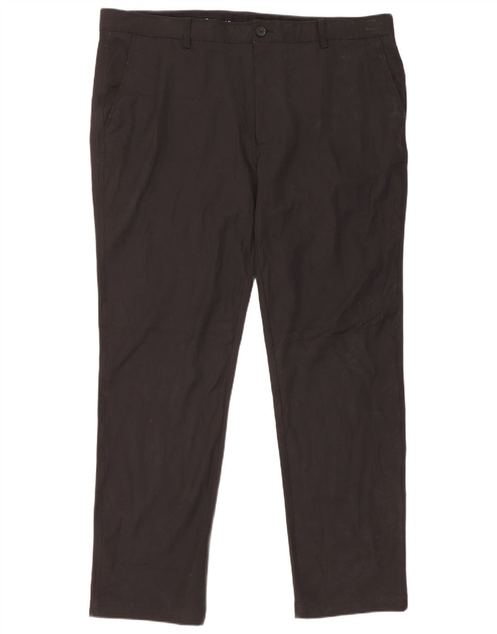 Pantalones chinos rectos Calvin Klein para hombre W42 L33 Poliéster negro