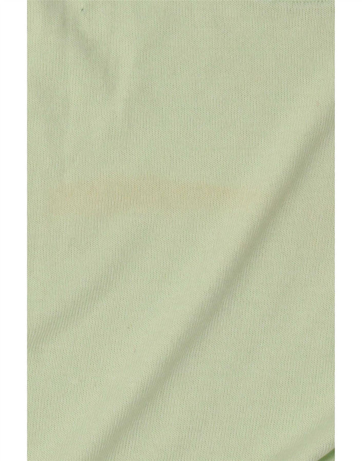 Zara Hombre Camiseta Top Algodón Verde Medio