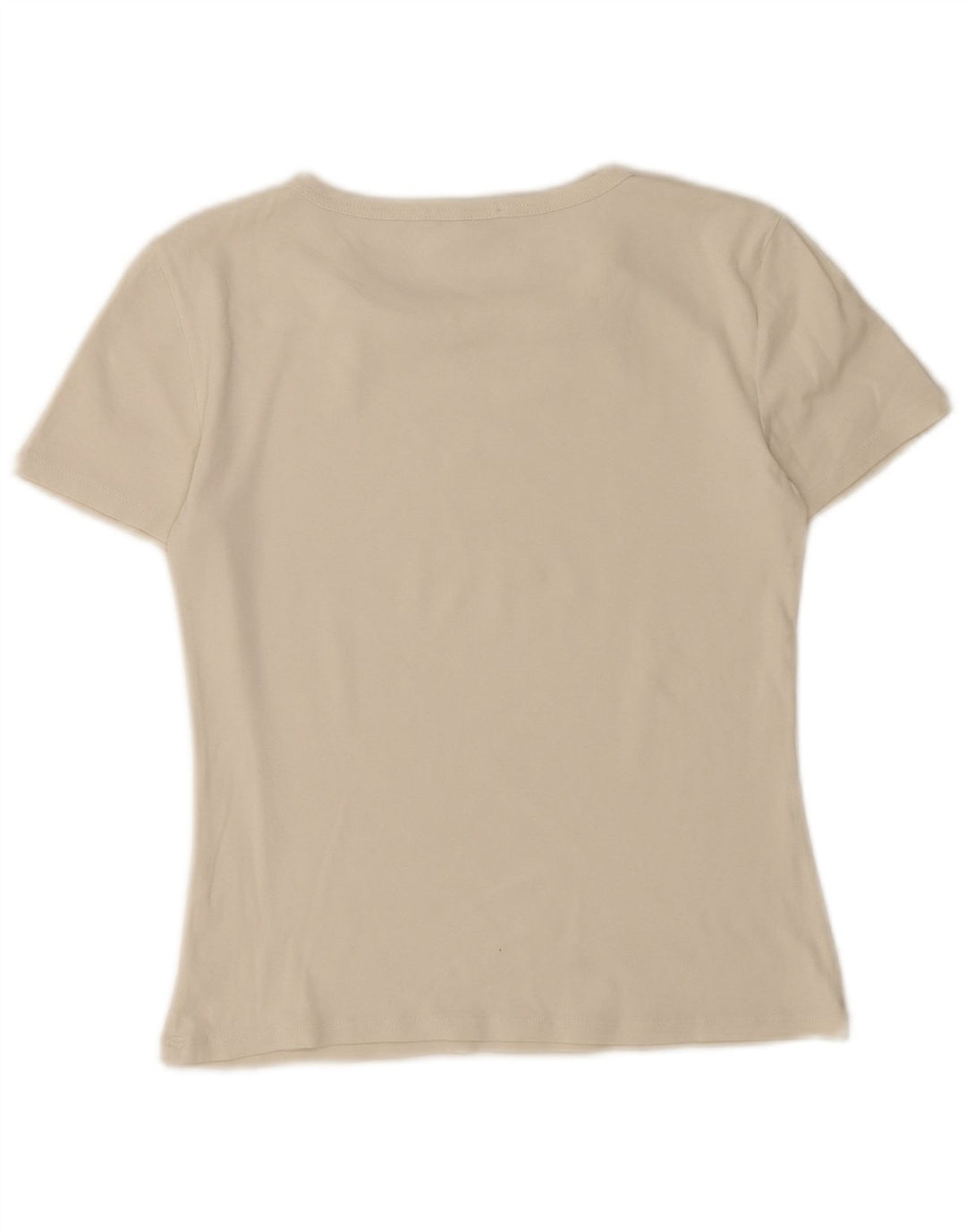 Zara Camiseta Mujer Top UK 12 Medium Blanco