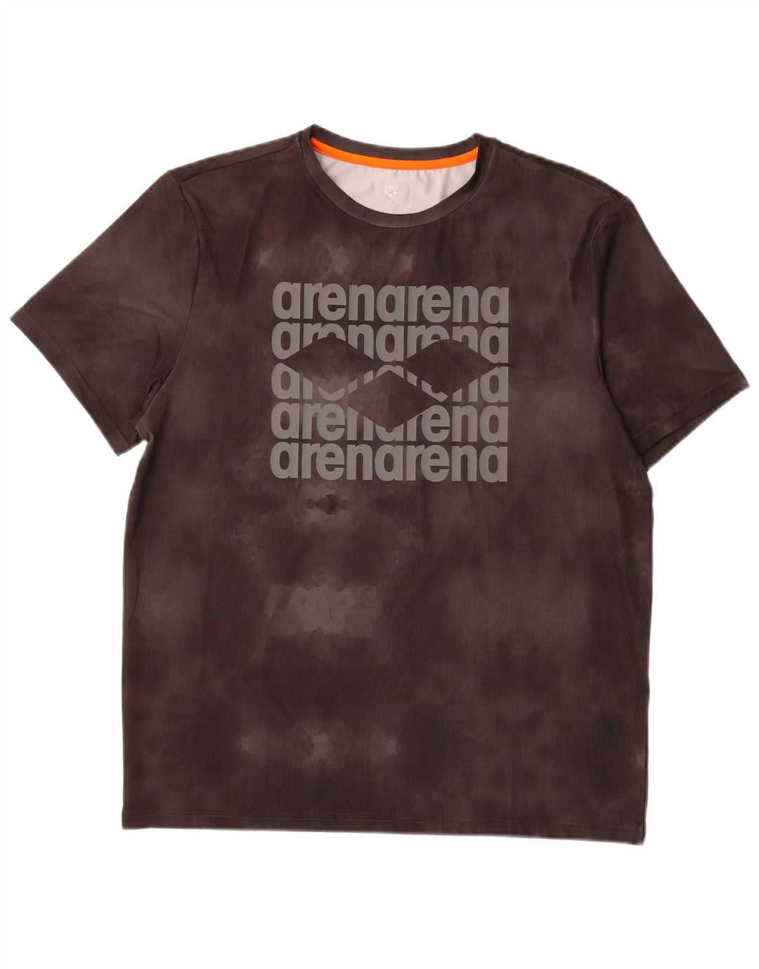 Arena Camiseta gráfica para hombre Top Large Grey Tie Dye Poliéster