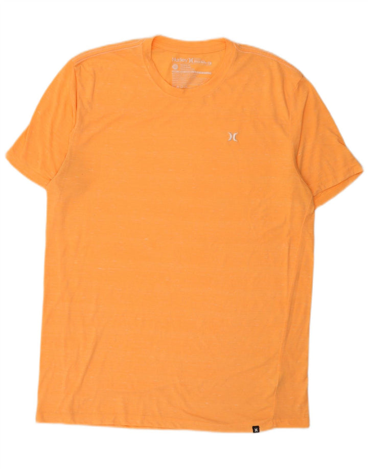 Hurley - Camiseta de ajuste premium para hombre, talla grande, poliéster naranja
