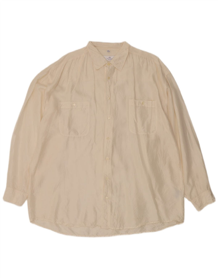 New Fast Camisa Hombre Talla 43/44 XL Seda Blanca