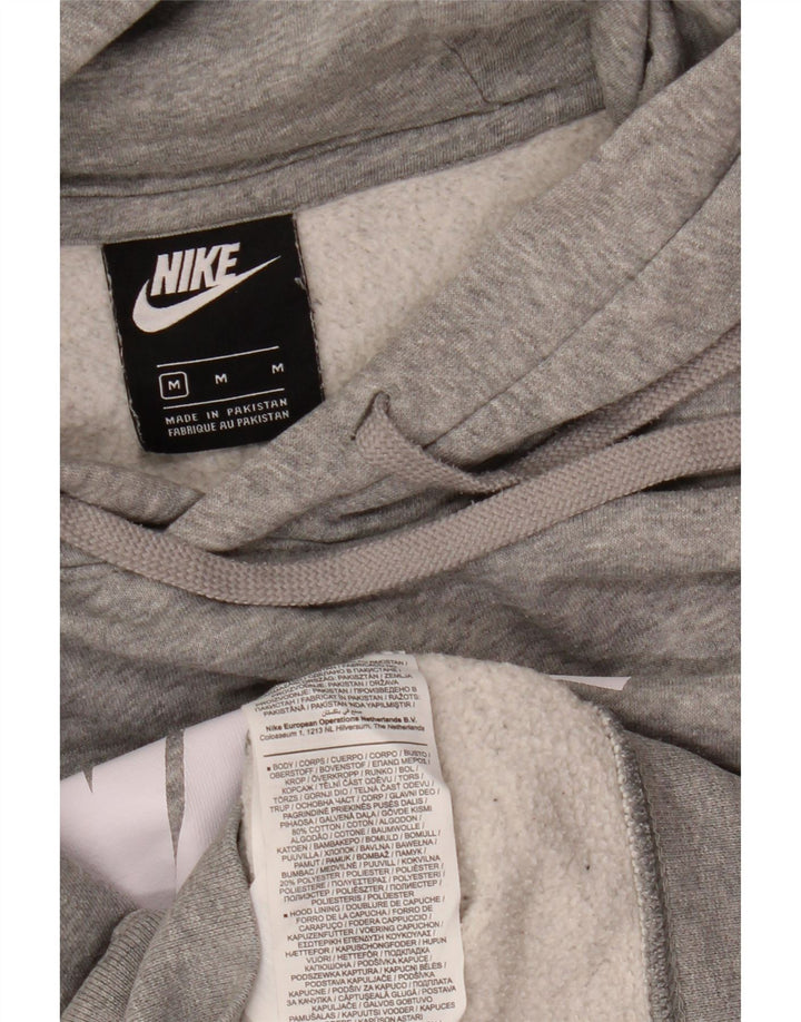 Nike Hombre Sudadera Con Capucha Gráfica Jersey De Algodón Gris Medio